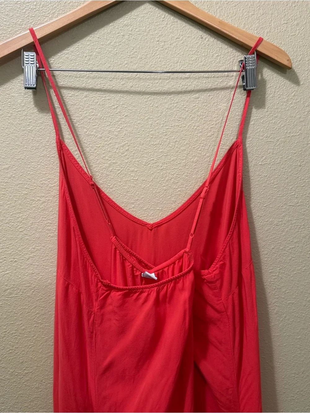 Women’s XXL Old Navy Coral Flowy Spaghetti Strap Long Shift Maxi Dress